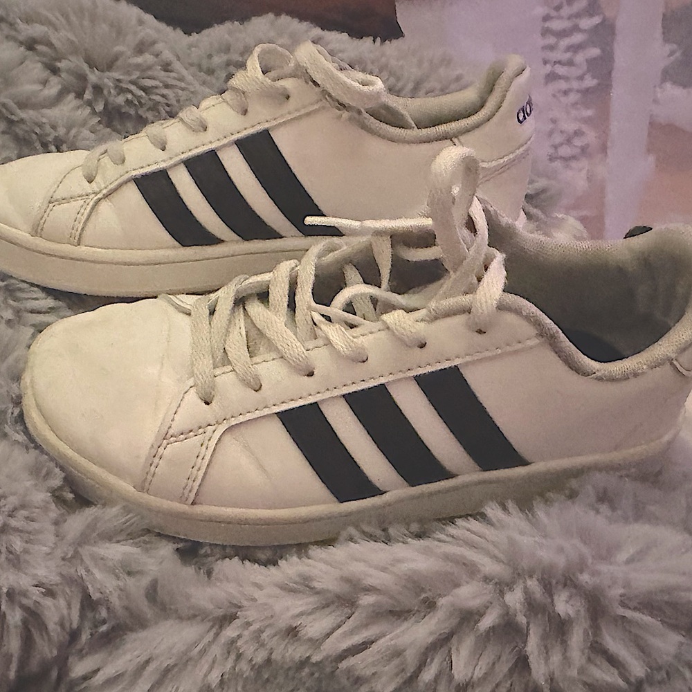Adidas Grand Court EF0103 Low White Top Lace Up Sneakers Shoes Boys and Girls